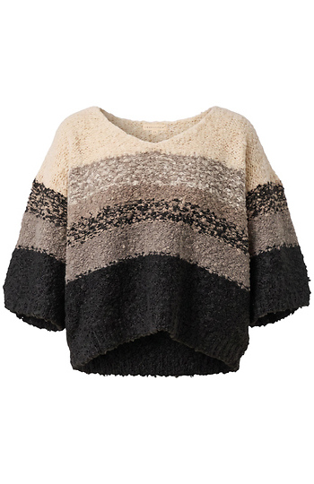 Color Block V-Neck Pullover Slide 1