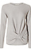 Ribbed Front Twist Sweater Thumb 1