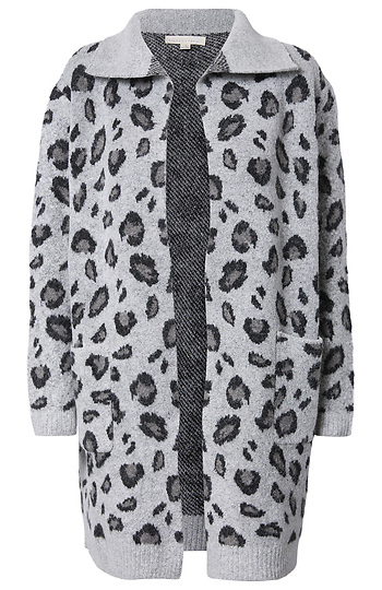 Leopard Print Coatigan Slide 1