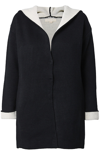 Hooded Lined Coatigan Slide 1