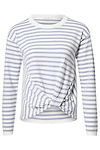 Striped Front Knot Long Sleeve