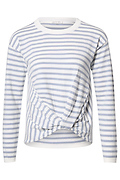 Striped Front Knot Long Sleeve