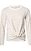 Striped Front Knot Long Sleeve Thumb 1