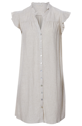 Mini Button Front Dress Slide 1