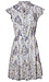 Floral Cap Sleeve Button Front Mini Dress Thumb 1