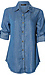 3/4 Cuffed Sleeve Button Front Shirt Thumb 1