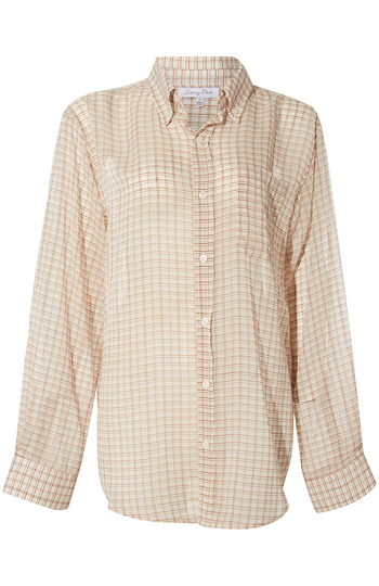 Oversized Long Sleeve Woven Top Slide 1