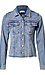 Frayed Hem Denim Jacket Thumb 1