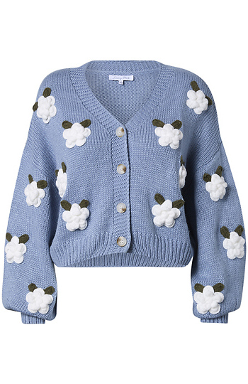 Floral Cardigan Slide 1