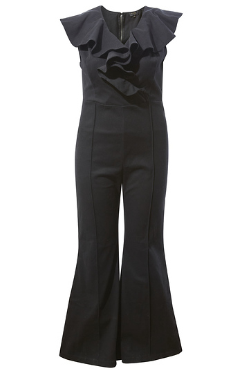 Ruffle Detail Wide Leg Jumpsuit Slide 1