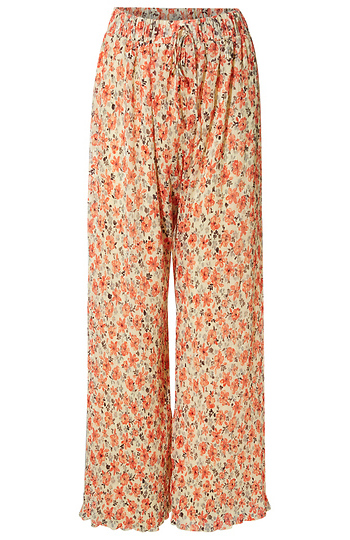 Floral Drawstring Pants Slide 1