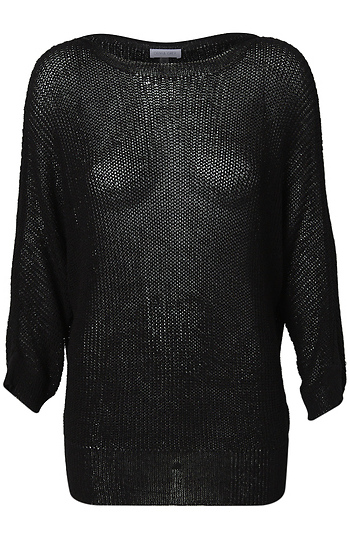 Loose Knit Dolman Sleeve Top Slide 1