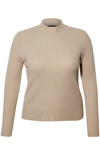 Mock Neck Long Sleeve Top Slide 1