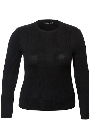 Round Neck Long Sleeve Top Slide 1