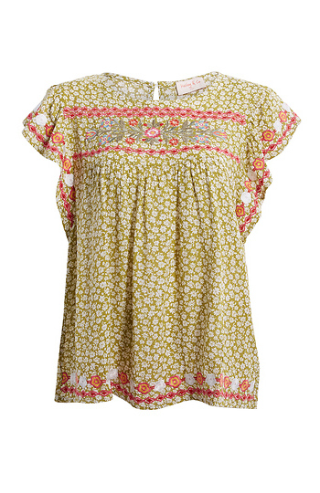 Embroidered Floral Top Slide 1