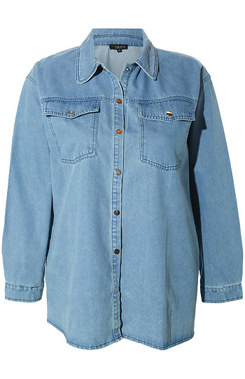 Denim Shacket Slide 1