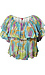 Pleated Multicolor Blouse Thumb 1