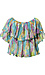 Pleated Multicolor Blouse Thumb 2