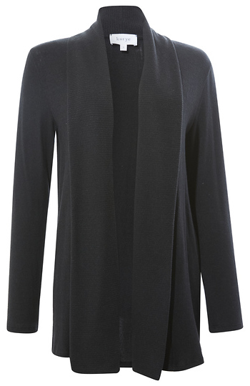 Ribbed Collar Brushed Cardigan Slide 1