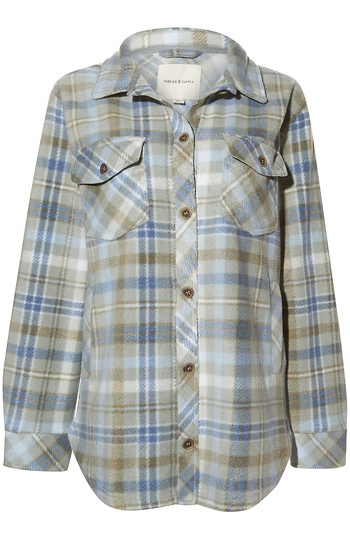 Thread & Supply Plaid Shacket Slide 1