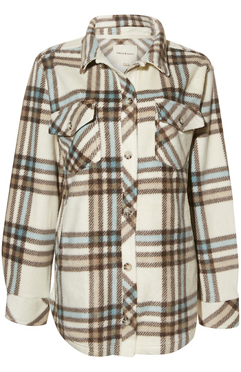 Thread & Supply Plaid Shacket Slide 1