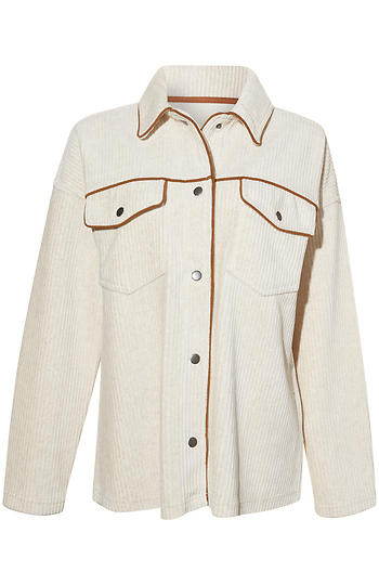 Thread & Supply Corduroy Shacket Slide 1