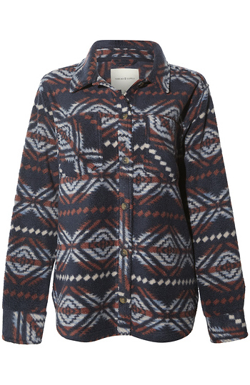 Thread & Supply Printed Button Up Jacket Slide 1