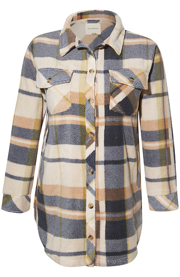 Thread & Supply Fleece Shacket Slide 1