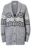 Aztec Collared Cardigan