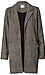 Long Sleeve Plaid Coat Thumb 1