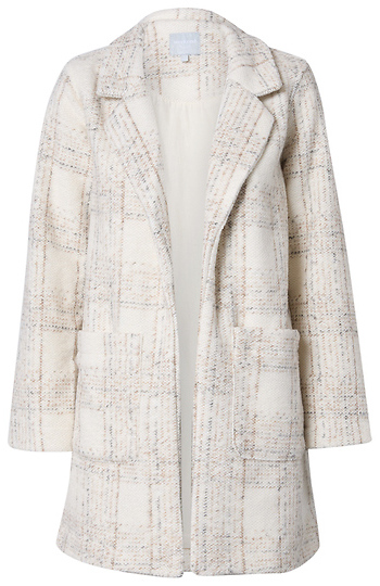 Long Sleeve Plaid Coat Slide 1
