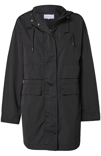 Long Sleeve Hooded Coat Slide 1
