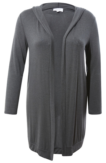 Hooded Hacci Cardigan Slide 1