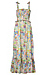 Tie Strap Printed Midi Dress Thumb 1