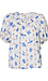 Printed Puff Sleeve Blouse Thumb 1