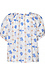 Printed Puff Sleeve Blouse Thumb 2