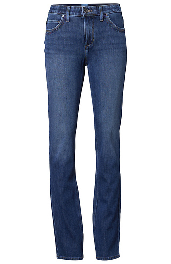 Mid Rise Straight Leg Denim Slide 1