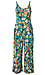 Floral Surplice Jumpsuit Thumb 1