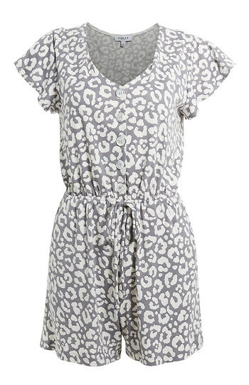 Button Front Romper Slide 1