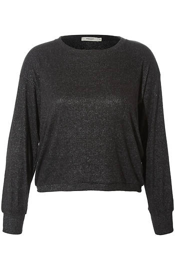 Hi-Lo Ribbed Long Sleeve Slide 1