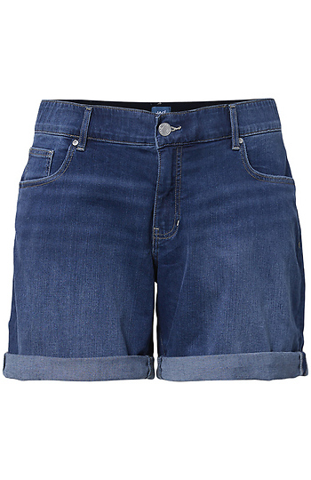 High Rise Denim Shorts Slide 1