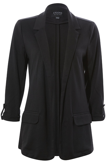 Cuffed Sleeve Ponte Blazer Slide 1