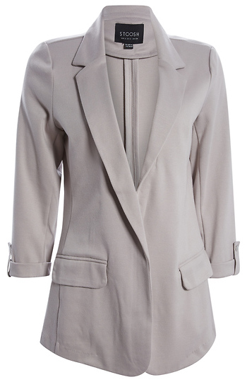Cuffed Sleeve Ponte Blazer Slide 1
