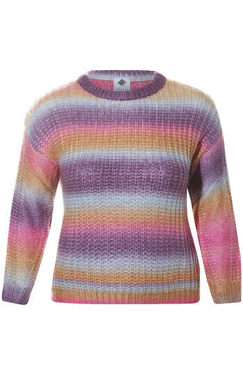 Multicolor Stripe Sweater Slide 1