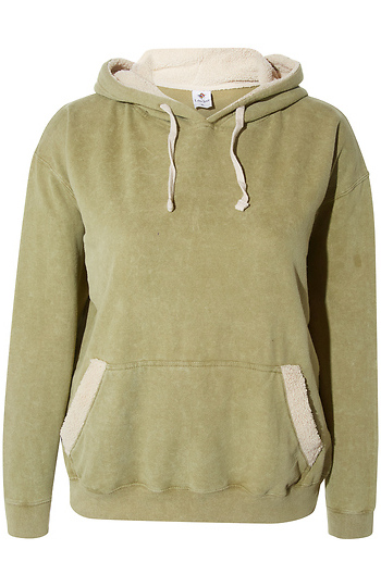 Sherpa Lined Hoodie Slide 1