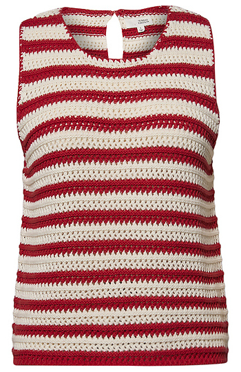Sleeveless Striped Top Slide 1