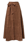 Suede Midi Skirt