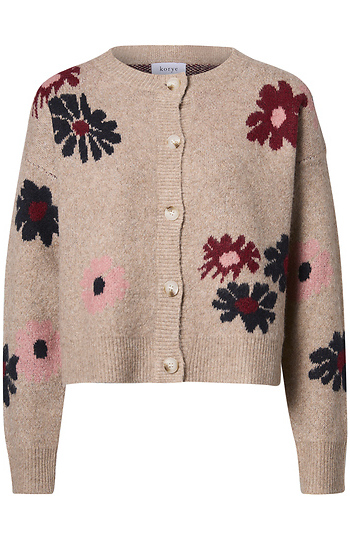 Floral Print Cardigan Slide 1