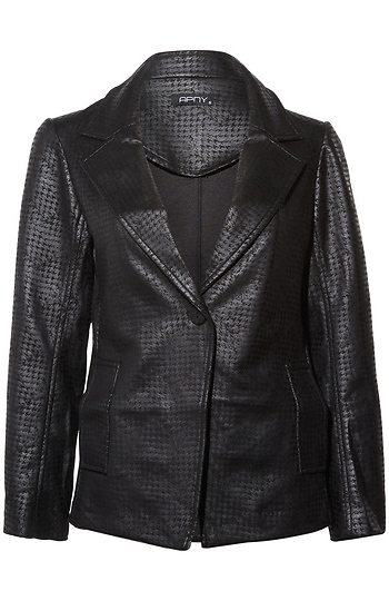 Vegan Leather Blazer Slide 1