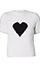 Fuzzy Heart SS Knit Top Thumb 1